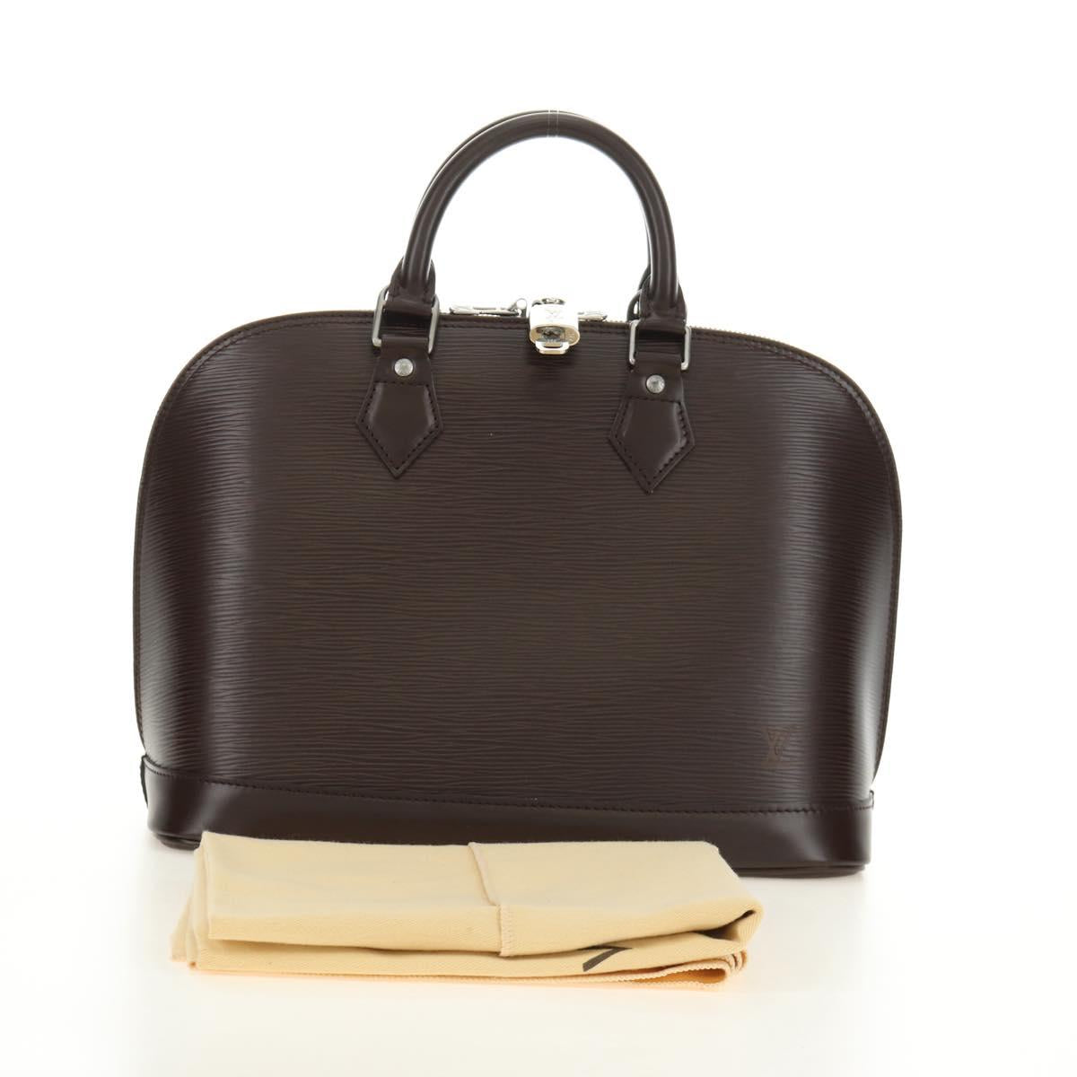 LOUIS VUITTON Epi Alma Hand Bag Mocha M5214D LV Auth 189669V