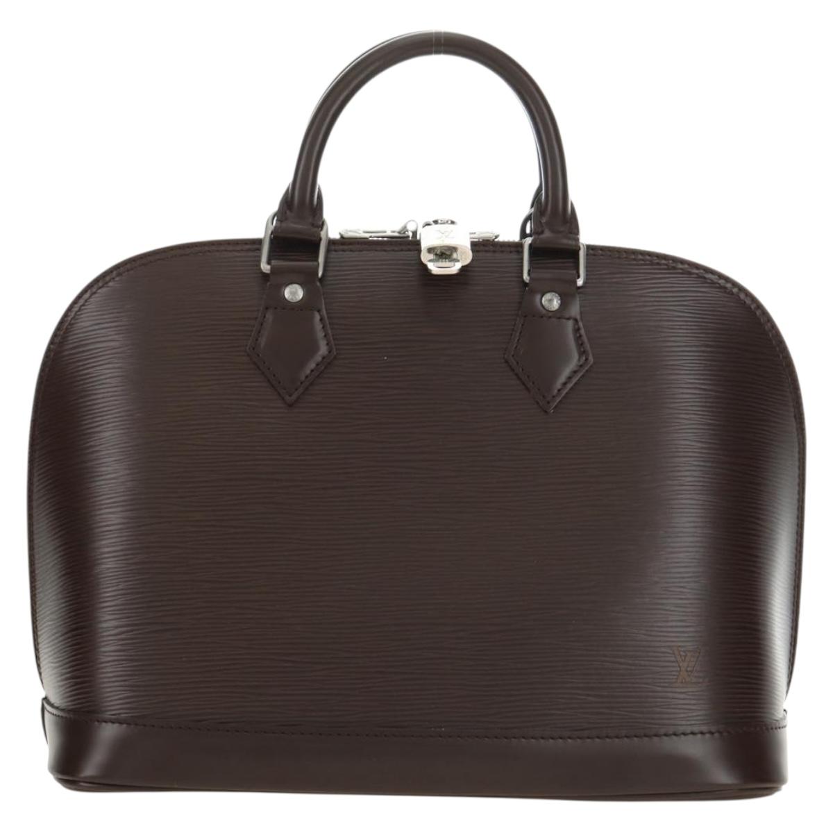 LOUIS VUITTON Epi Alma Hand Bag Mocha M5214D LV Auth 189669V