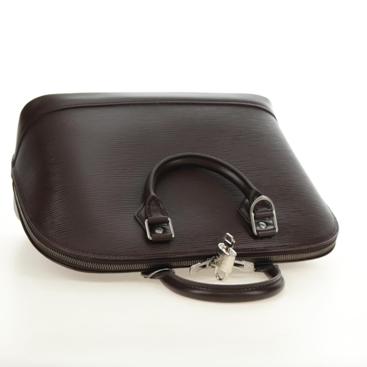 LOUIS VUITTON Epi Alma Hand Bag Mocha M5214D LV Auth 189669V