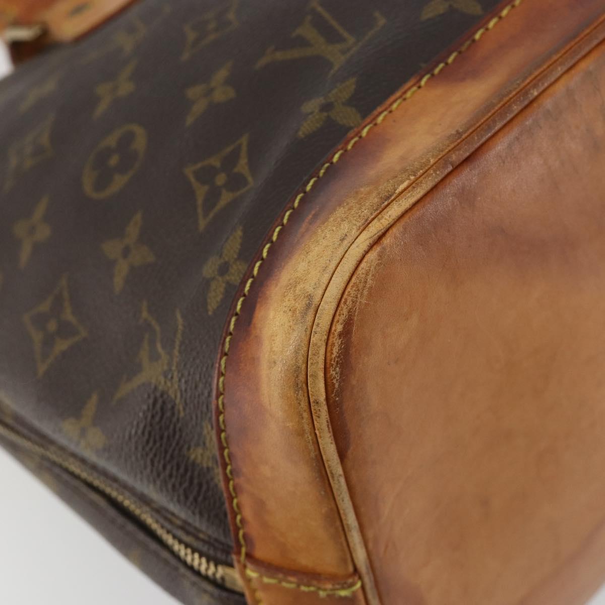 LOUIS VUITTON Monogram Alma Hand Bag M51130 LV Auth 189673
