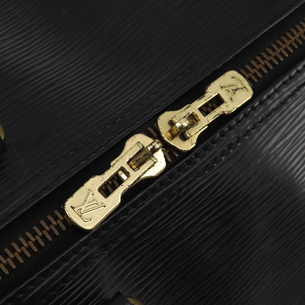 LOUIS VUITTON Epi Keepall 60 Boston Bag Black M42942 LV Auth 189674