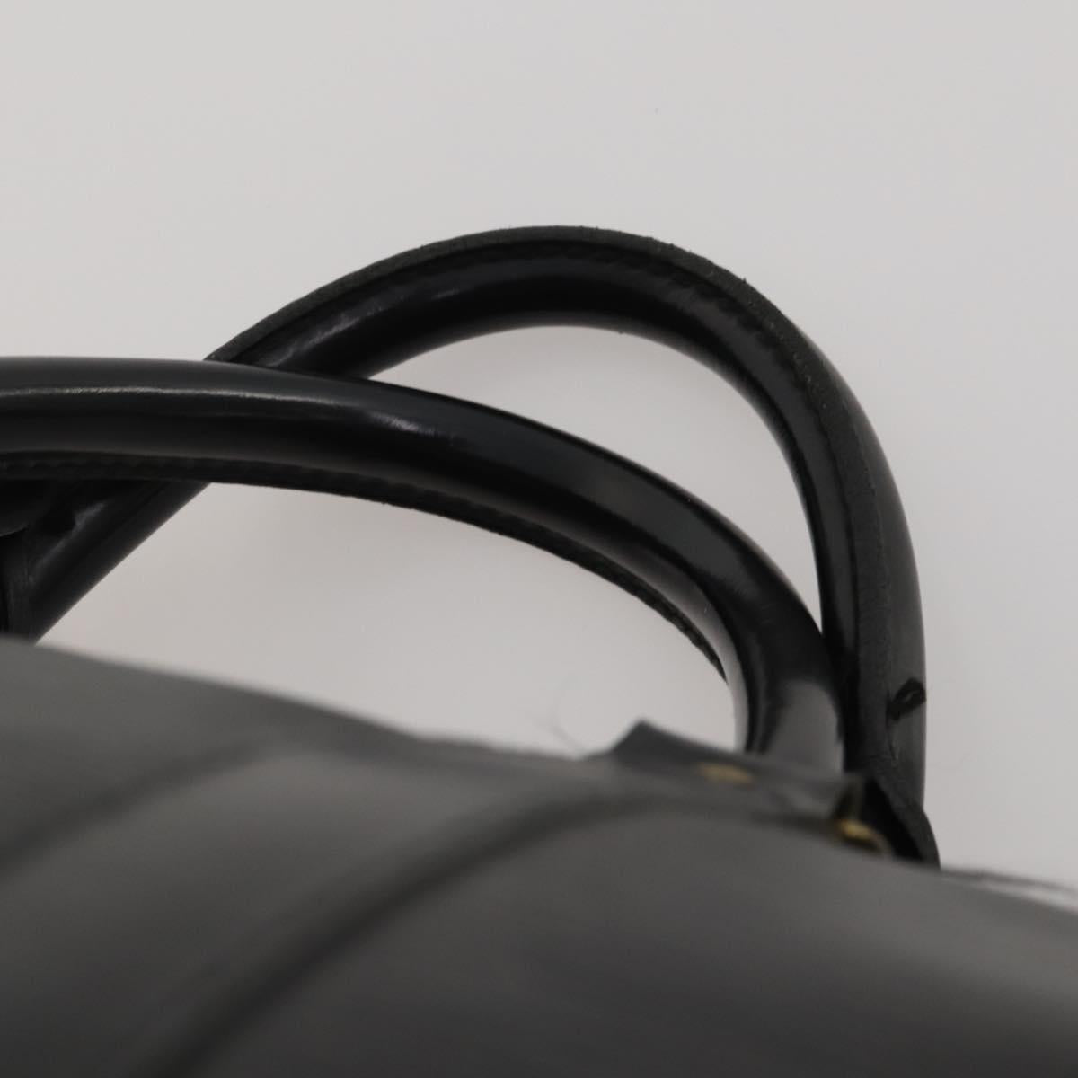 LOUIS VUITTON Epi Keepall 60 Boston Bag Black M42942 LV Auth 189674