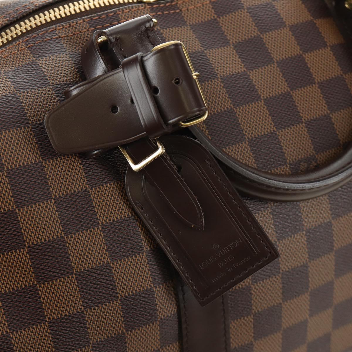 LOUIS VUITTON Damier Ebene Keepall 50 Boston Bag N41427 LV Auth 189675V