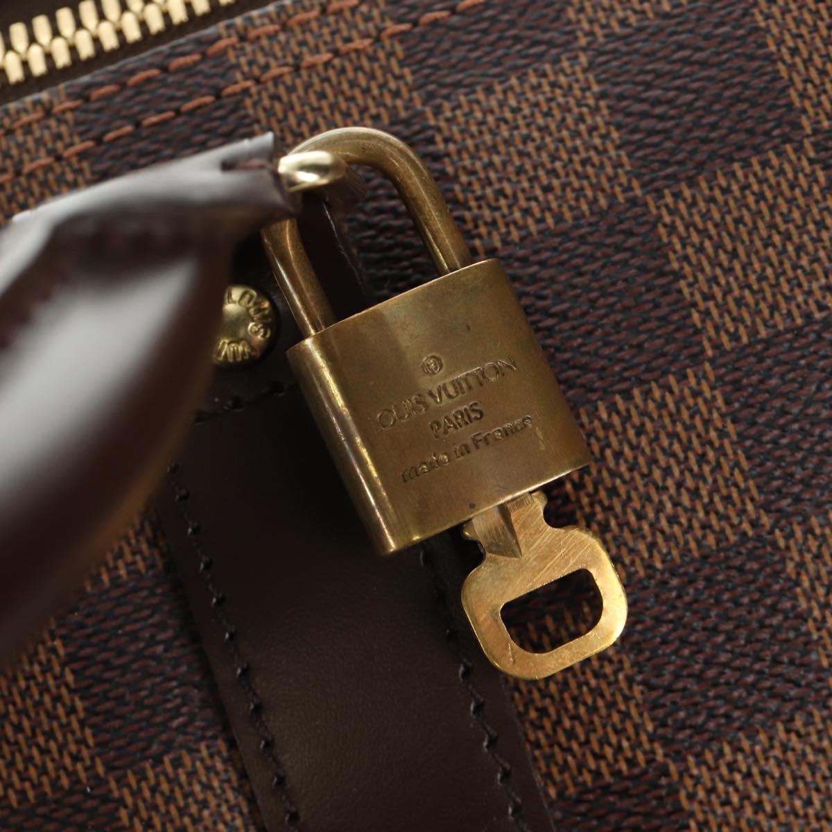 LOUIS VUITTON Damier Ebene Keepall 50 Boston Bag N41427 LV Auth 189675V