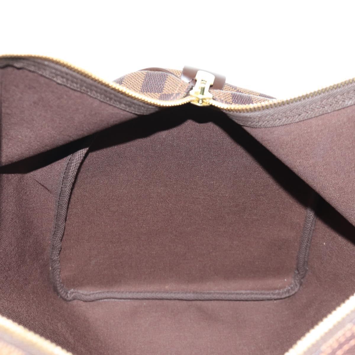 LOUIS VUITTON Damier Ebene Keepall 50 Boston Bag N41427 LV Auth 189675V