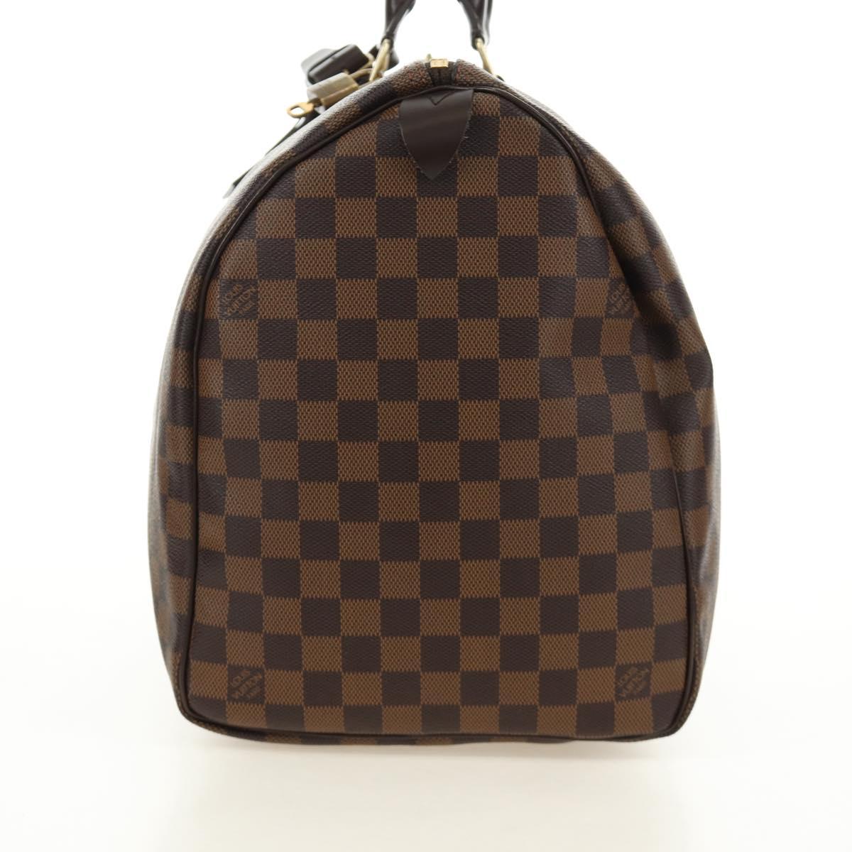 LOUIS VUITTON Damier Ebene Keepall 50 Boston Bag N41427 LV Auth 189675V