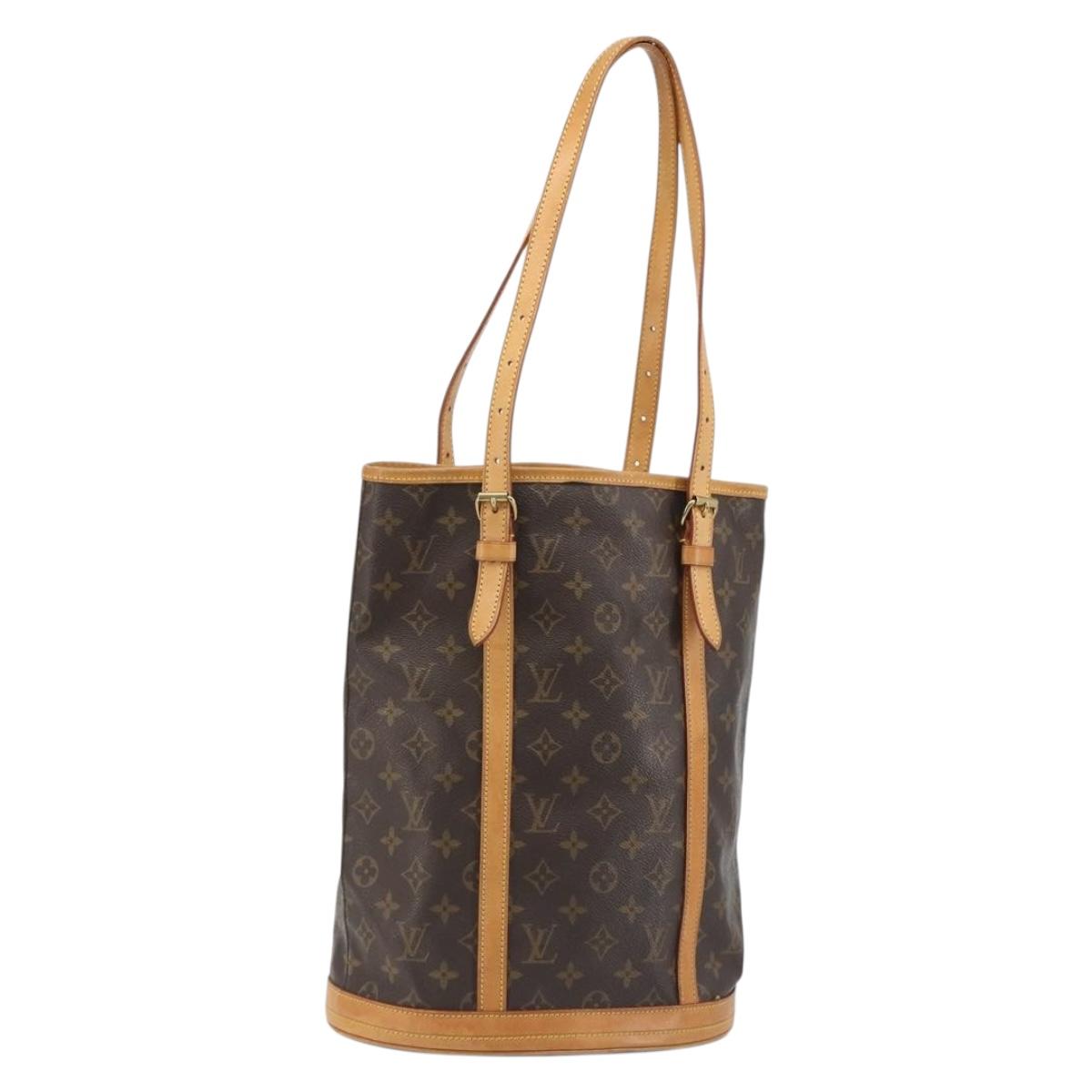 LOUIS VUITTON Monogram Bucket GM Shoulder Bag M42236 LV Auth 189676