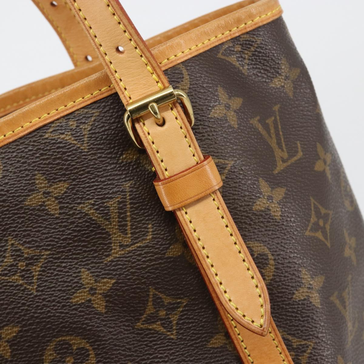 LOUIS VUITTON Monogram Bucket GM Shoulder Bag M42236 LV Auth 189676