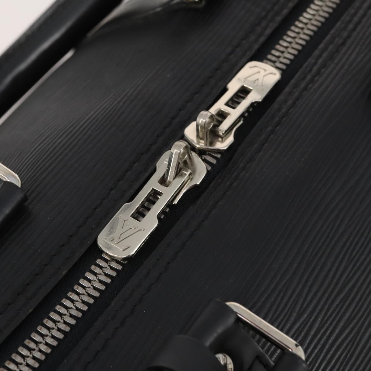 LOUIS VUITTON Epi Keepall 45 Boston Bag Black M42972 LV Auth 189677