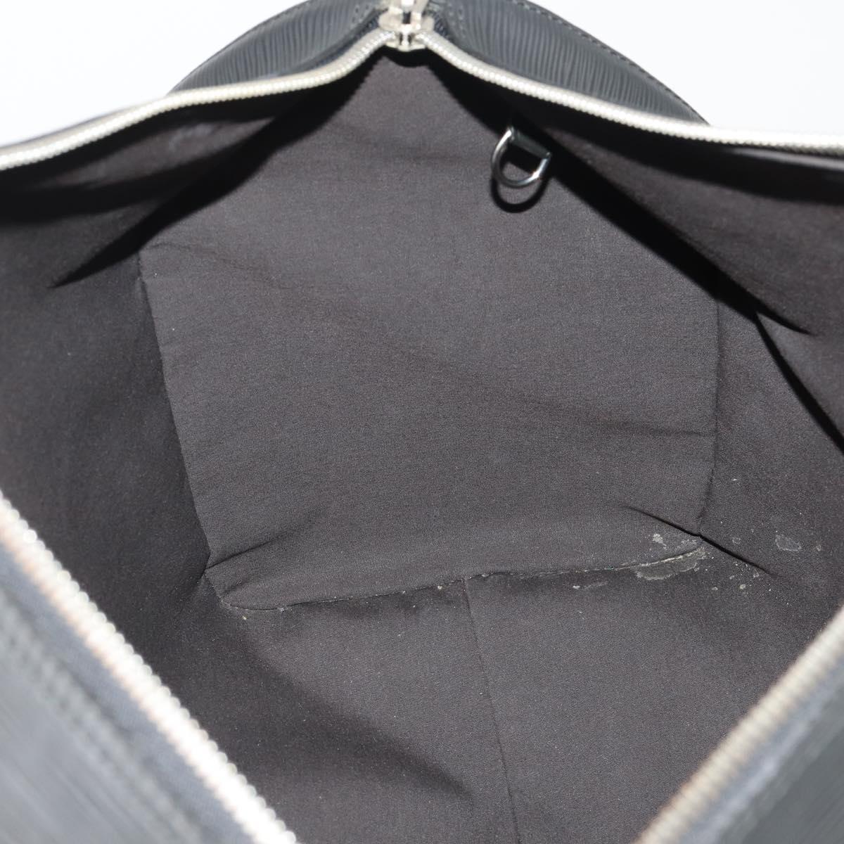 LOUIS VUITTON Epi Keepall 45 Boston Bag Black M42972 LV Auth 189677