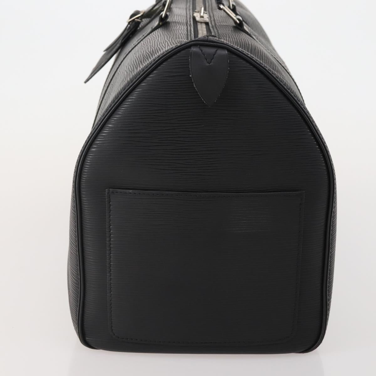LOUIS VUITTON Epi Keepall 45 Boston Bag Black M42972 LV Auth 189677