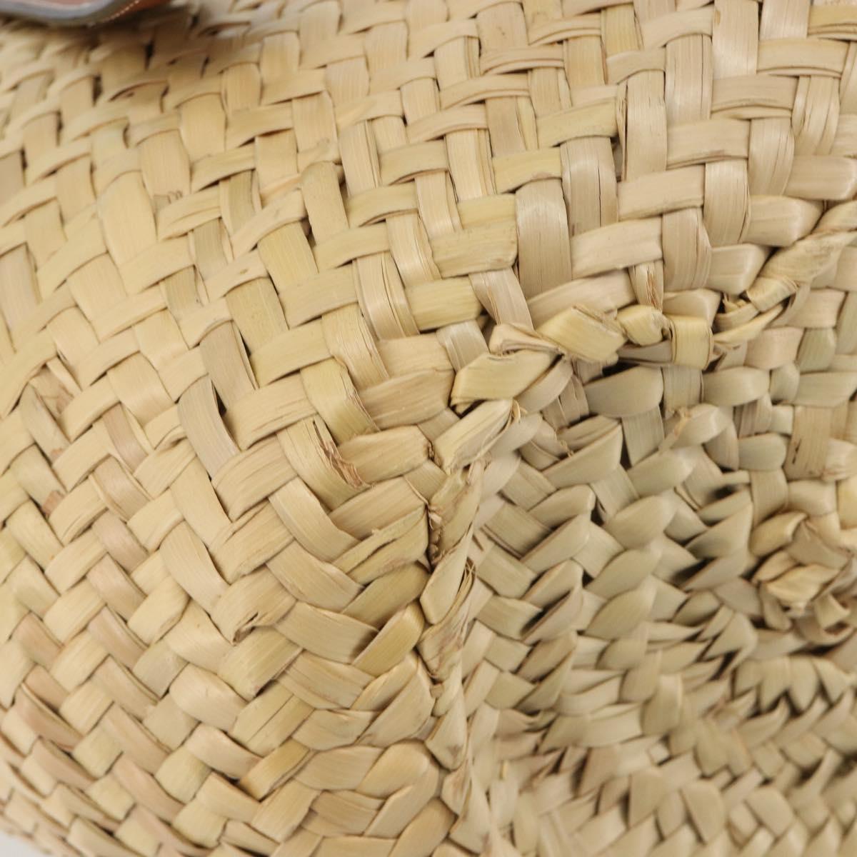 LOEWE Tote Bag Raffia Beige Auth 189709A