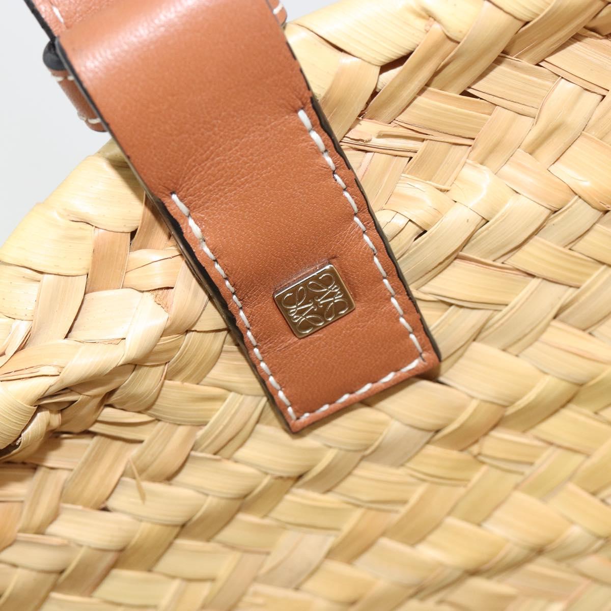LOEWE Tote Bag Raffia Beige Auth 189709A