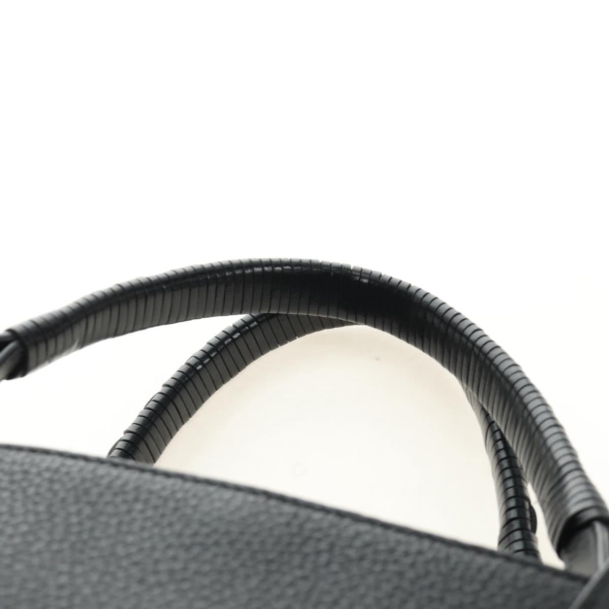 LOEWE Tote Bag Leather Black Auth 189712SV
