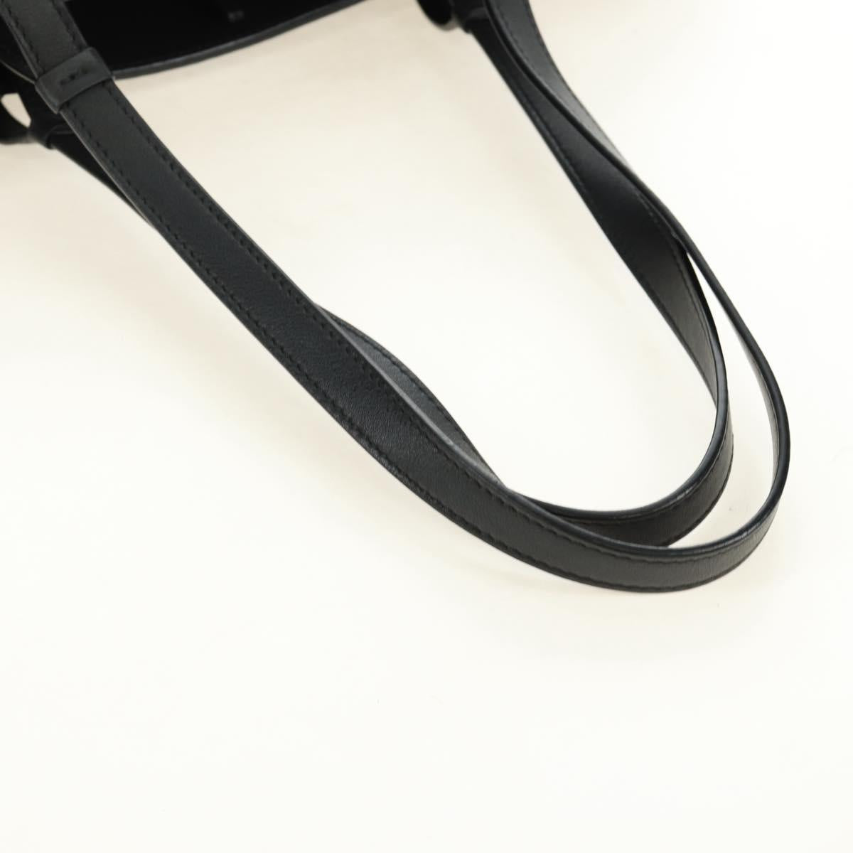 LOEWE Tote Bag Leather Black Auth 189712SV