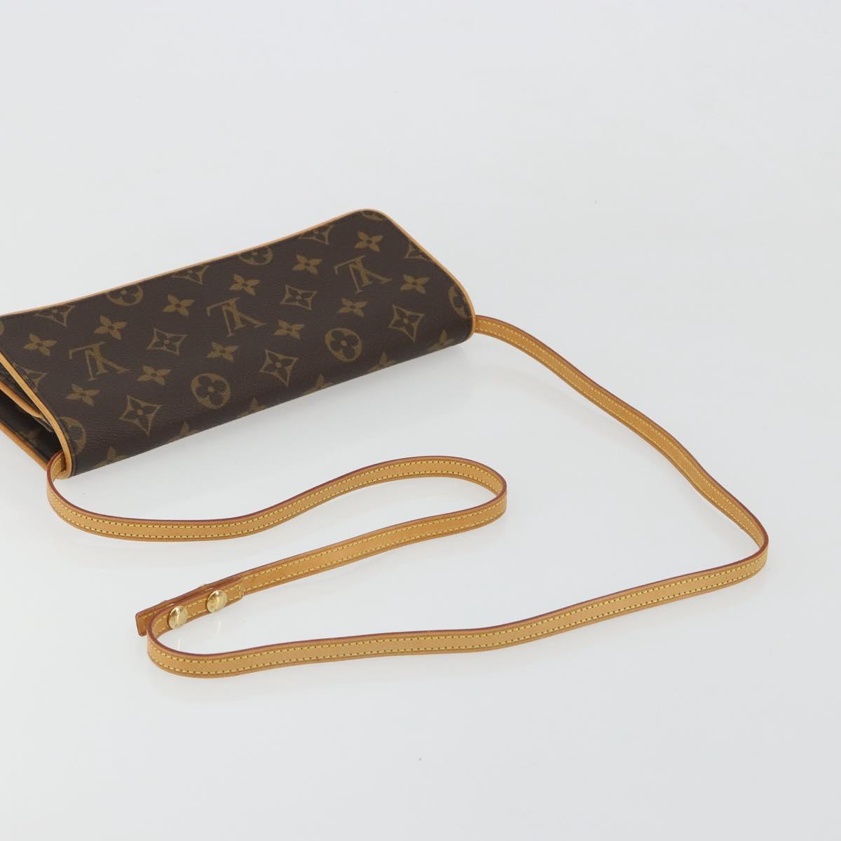 LOUIS VUITTON Monogram Pochette Twin GM Shoulder Bag M51852 LV Auth 189714V