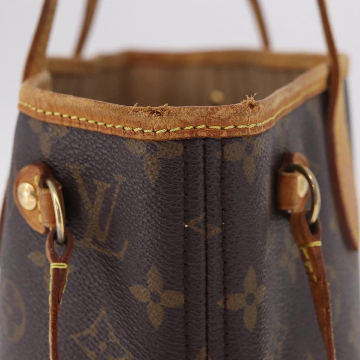 LOUIS VUITTON Monogram Neverfull PM Tote Bag M40155 LV Auth 189717