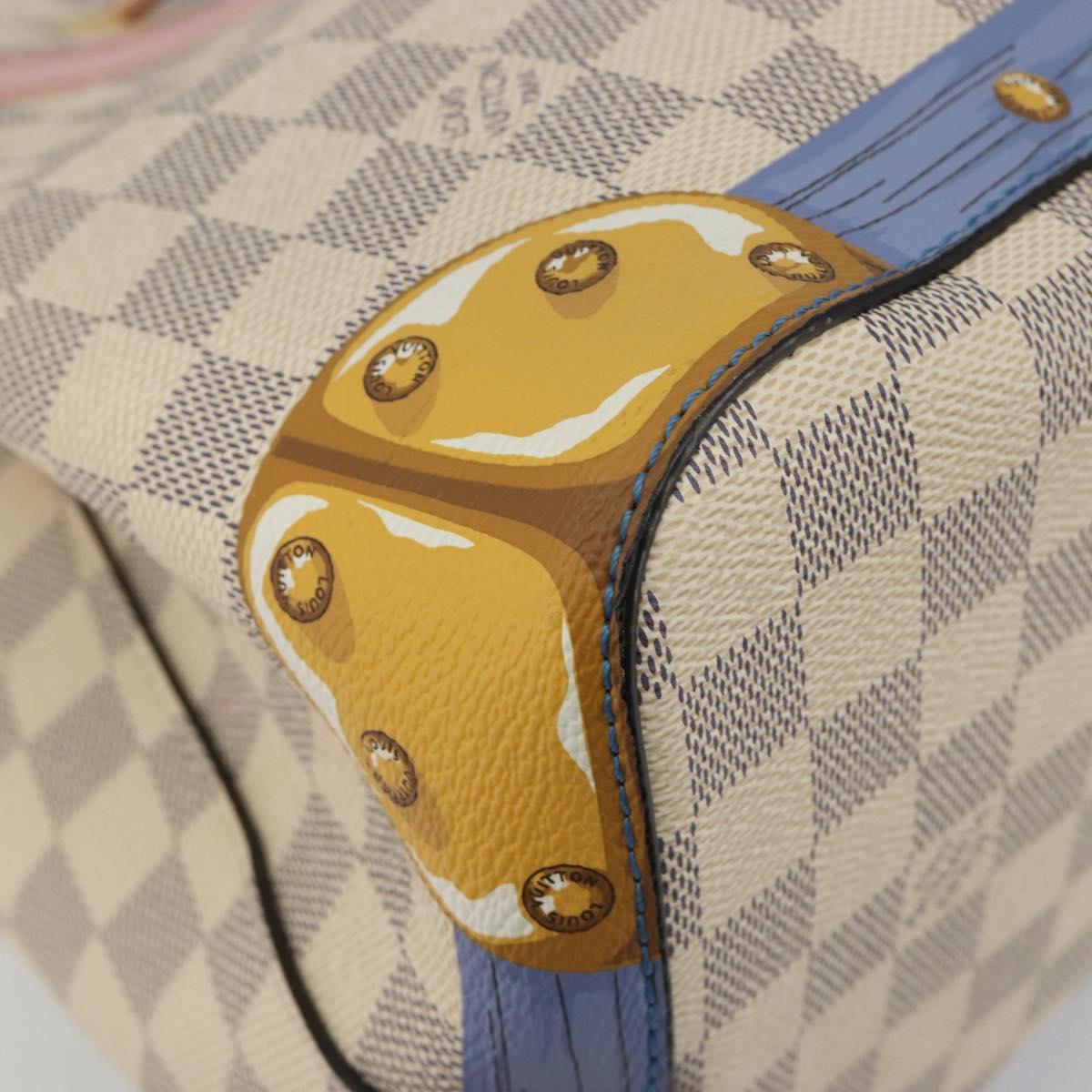 LOUIS VUITTON Damier Azur Summer Trunk Neo Noe Bag N41066 LV Auth 189720SM