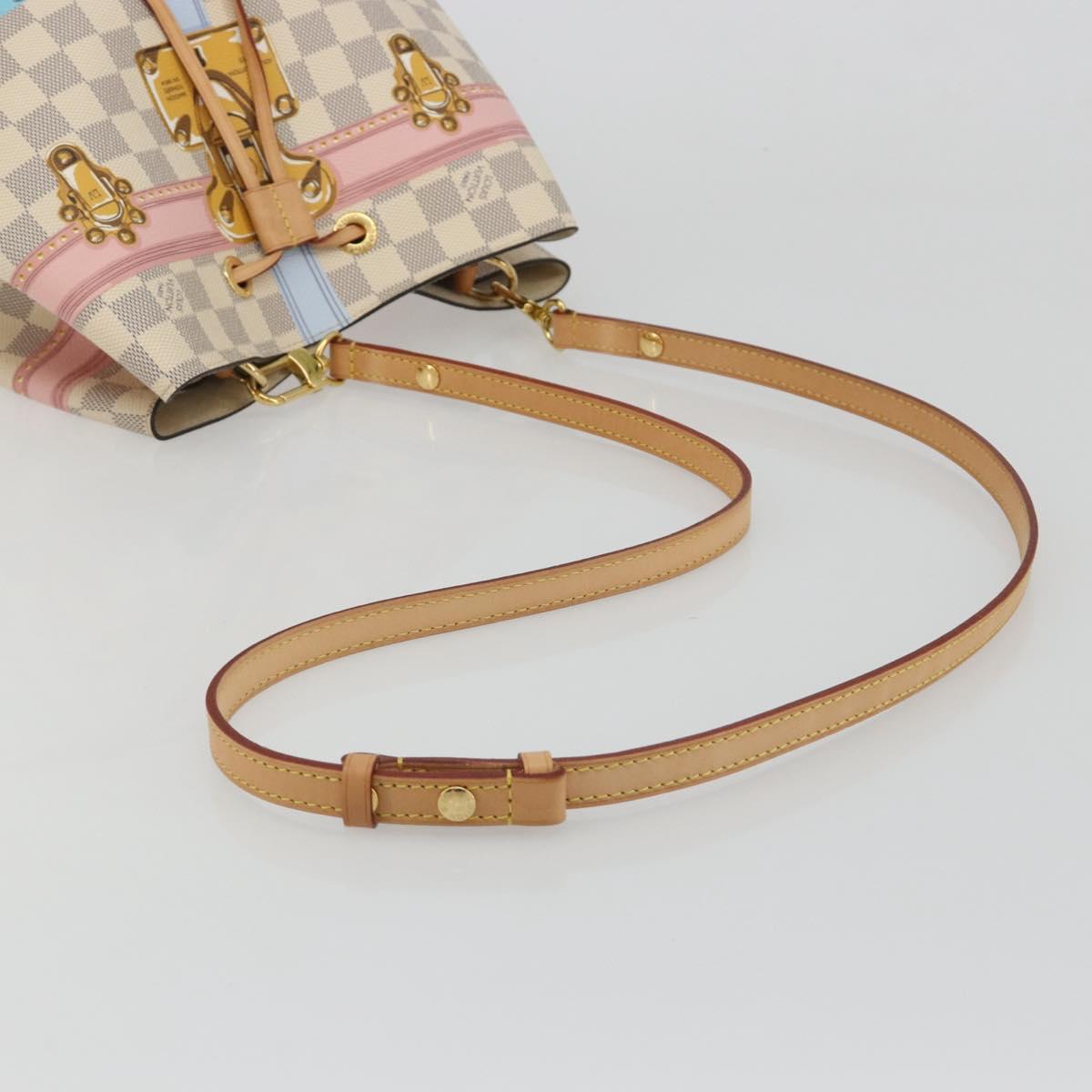 LOUIS VUITTON Damier Azur Summer Trunk Neo Noe Bag N41066 LV Auth 189720SM