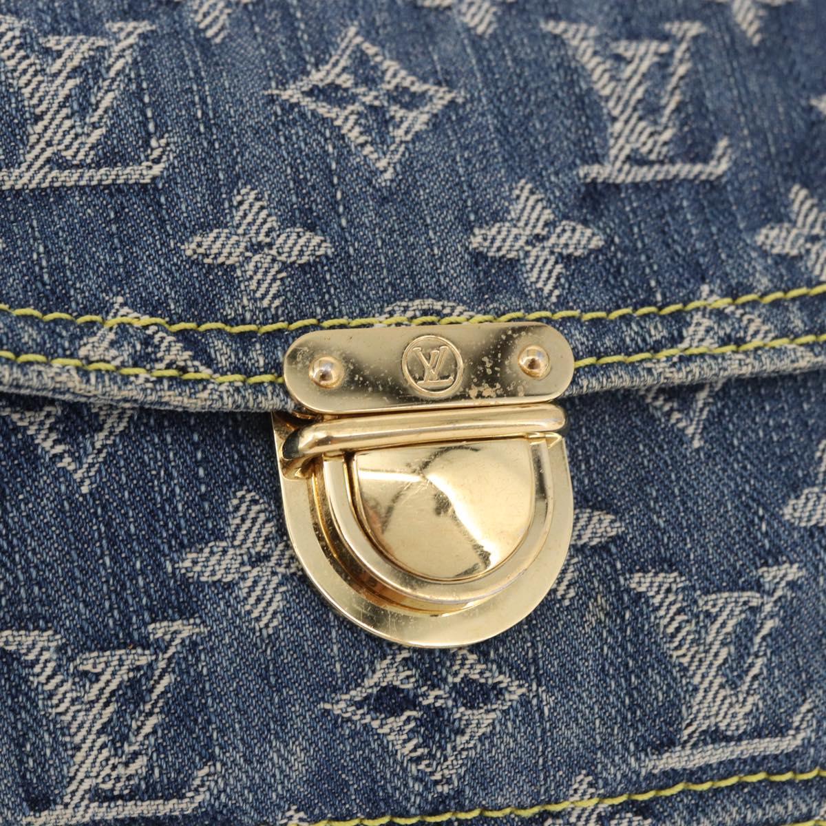 LOUIS VUITTON Monogram Denim Bum Bag Body Bag Blue M95347 LV Auth 189722SAV