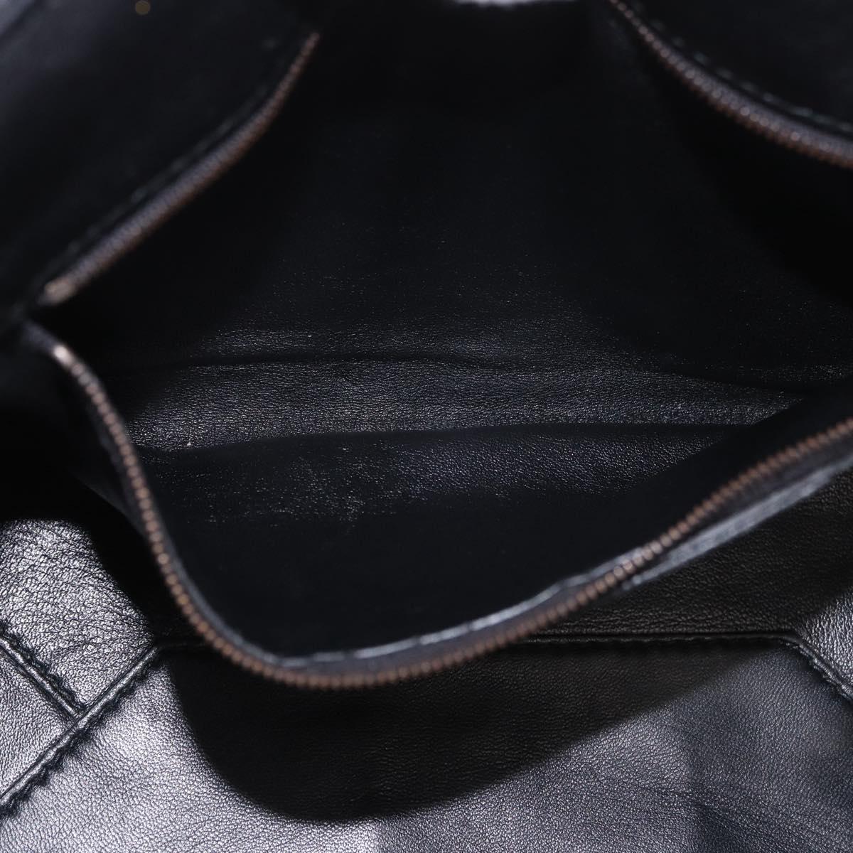 BALENCIAGA Hand Bag Fur 2way Black Auth 189725A