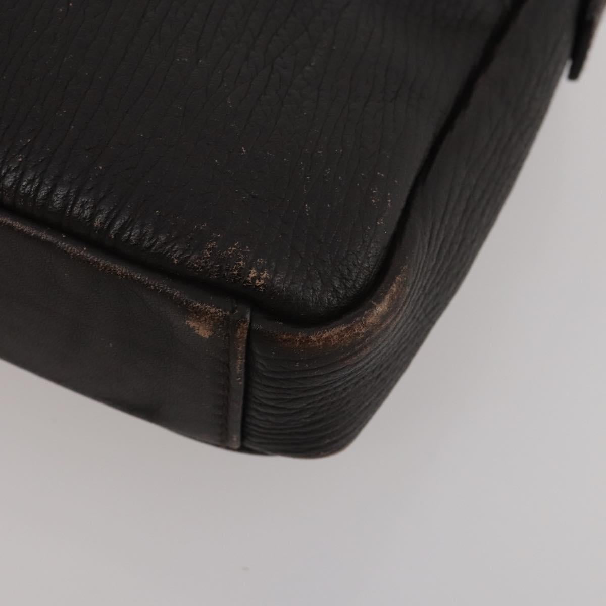 Salvatore Ferragamo Hand Bag Leather 2 Set Black Brown Auth 189737