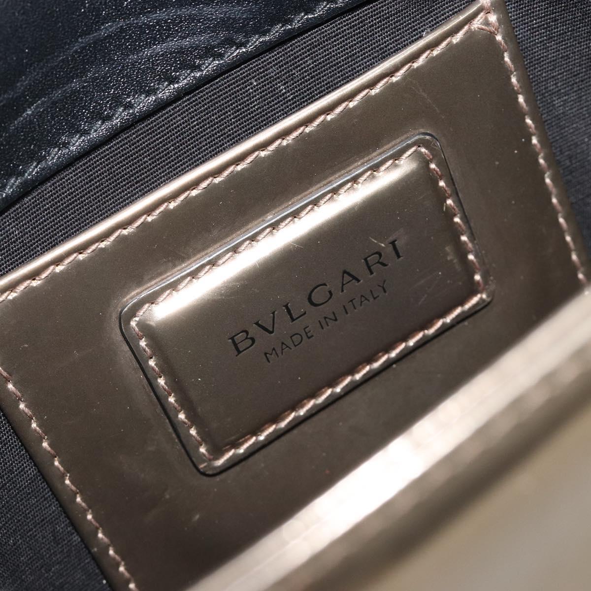 BVLGARI Serpenti Shoulder Bag Leather Gold Auth 189741A