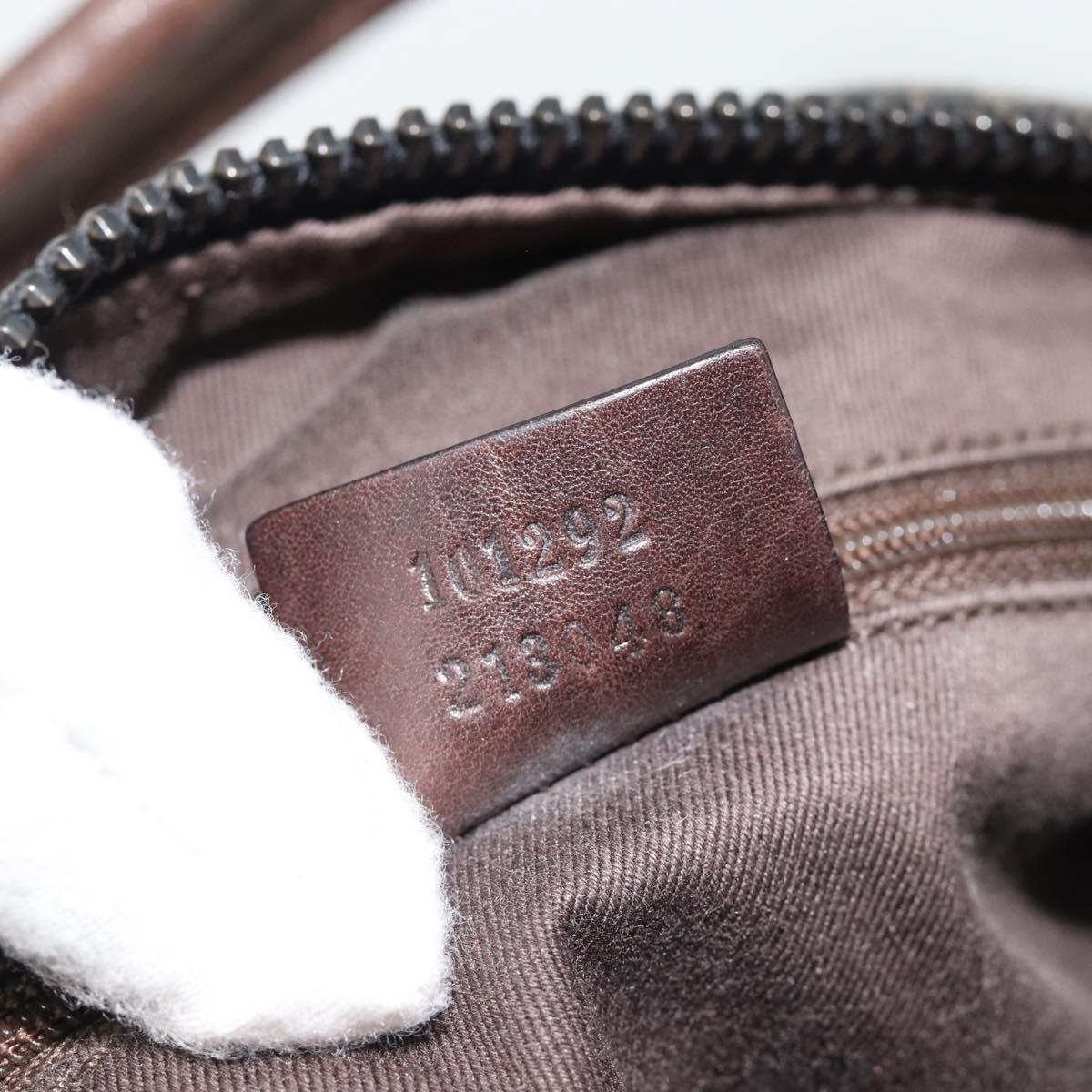 GUCCI GG Canvas Shoulder Bag Black 101292 Auth 189748A