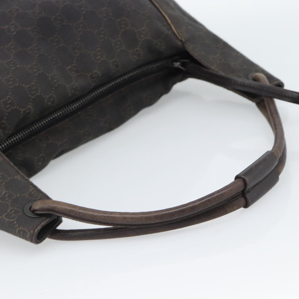 GUCCI GG Canvas Shoulder Bag Black 101292 Auth 189748A