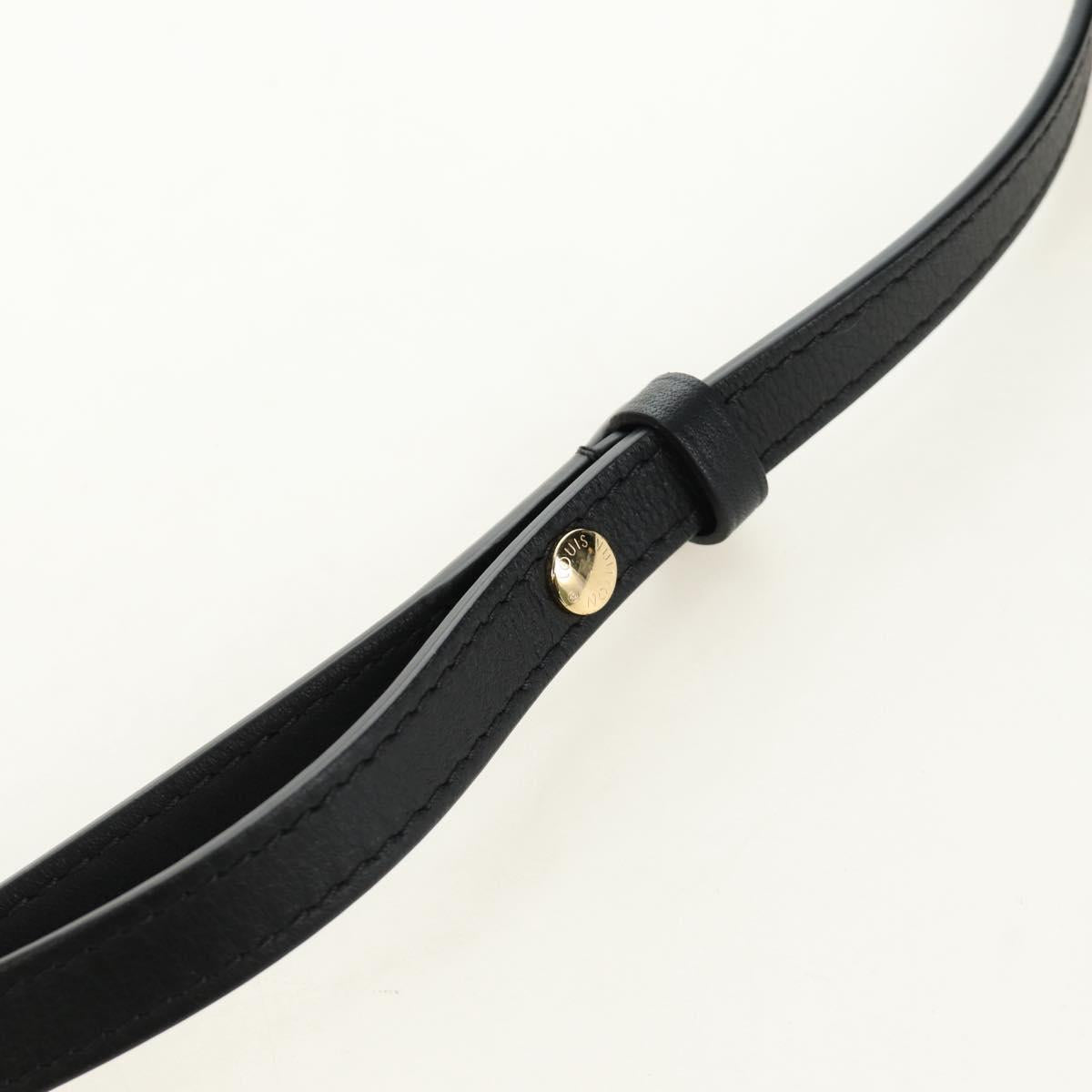 LOUIS VUITTON Monogram Emboss Kussan BB Bag Black M21259 LV Auth 189752SV