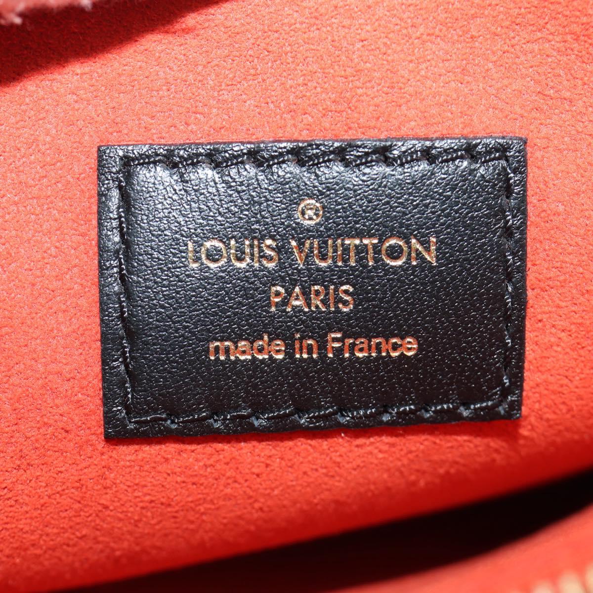 LOUIS VUITTON Monogram Emboss Kussan BB Bag Black M21259 LV Auth 189752SV