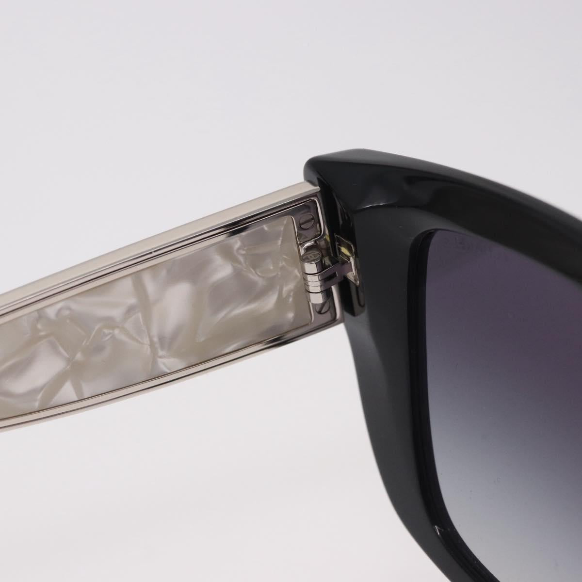CHANEL Sunglasses metal Black CC Auth 189755M