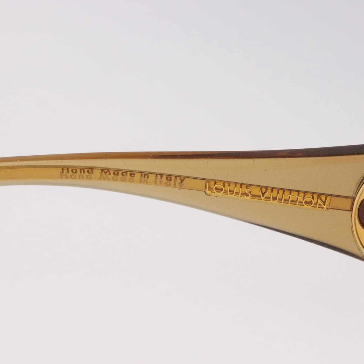 LOUIS VUITTON Jasmine Sunglasses metal Gold Tone Z0306U LV Auth 189759M