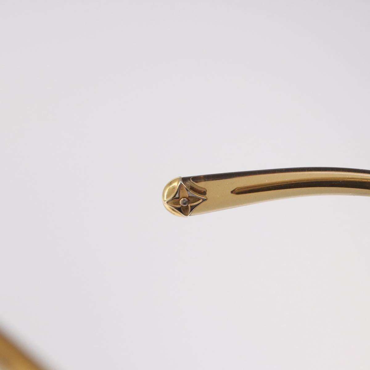 LOUIS VUITTON Jasmine Sunglasses metal Gold Tone Z0306U LV Auth 189759M