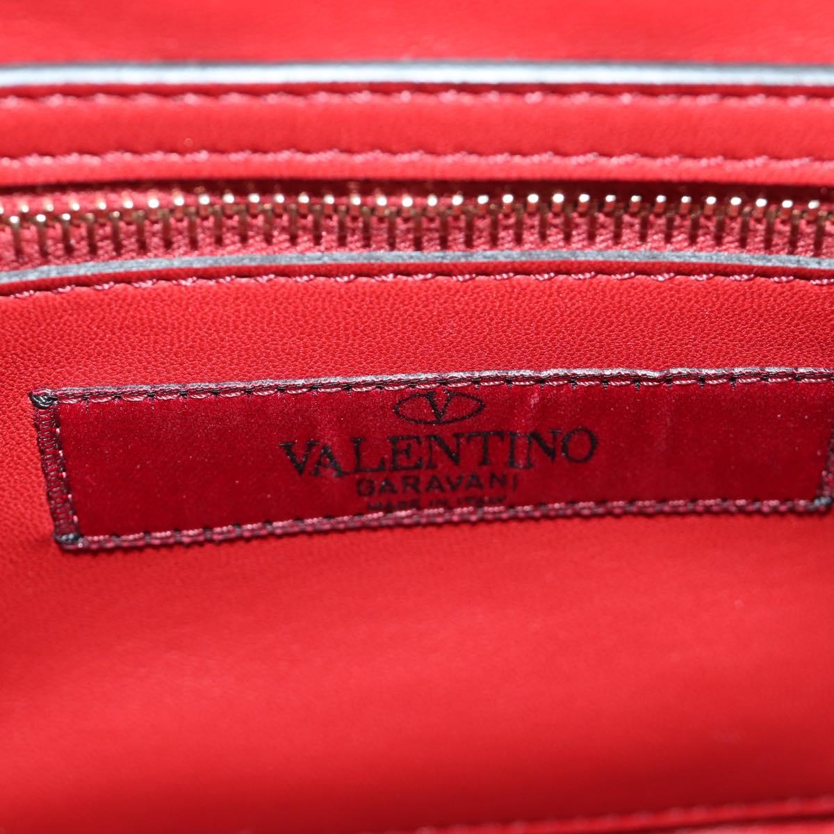 VALENTINO Rock Studs Chain Bag Leather 2way Multicolor Gold Auth 189762M