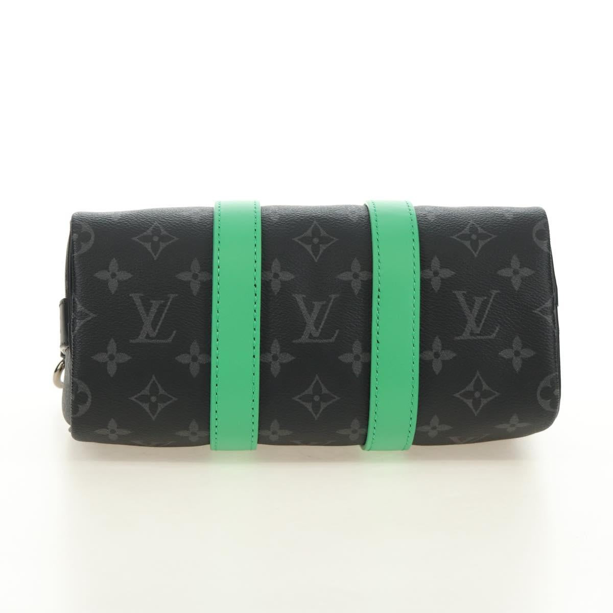 LOUIS VUITTON Eclipse Keepall Bandouliere 25 Bag 2way M25885 LV Auth 189764SV