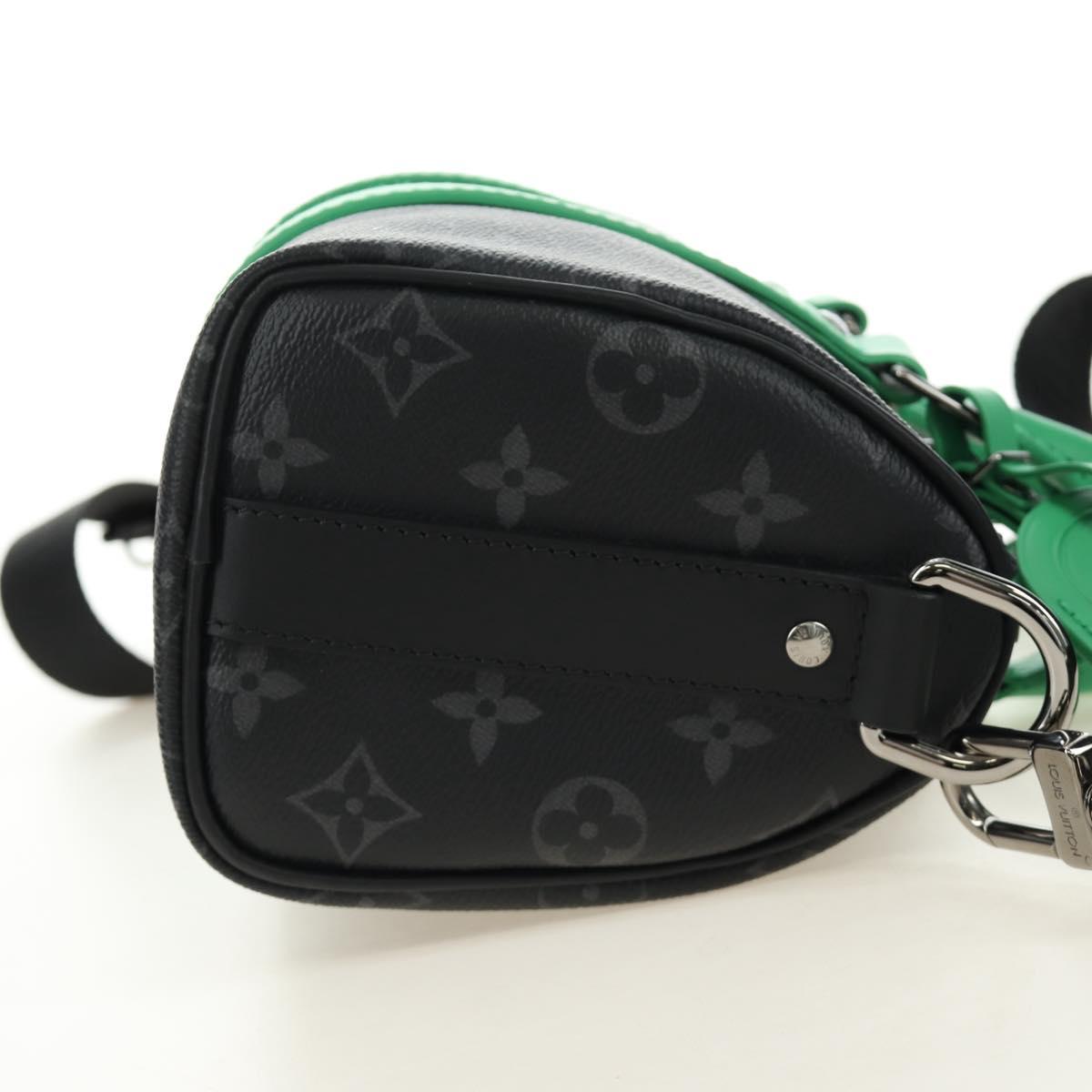 LOUIS VUITTON Eclipse Keepall Bandouliere 25 Bag 2way M25885 LV Auth 189764SV