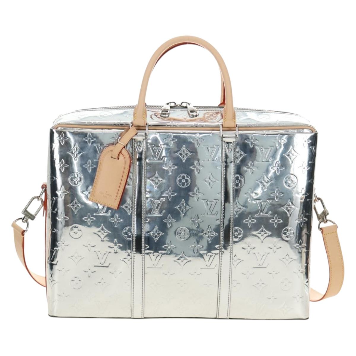LOUIS VUITTON Monogram mirror Neo PDV Bag 2way Silver M58755 LV Auth 189765SM