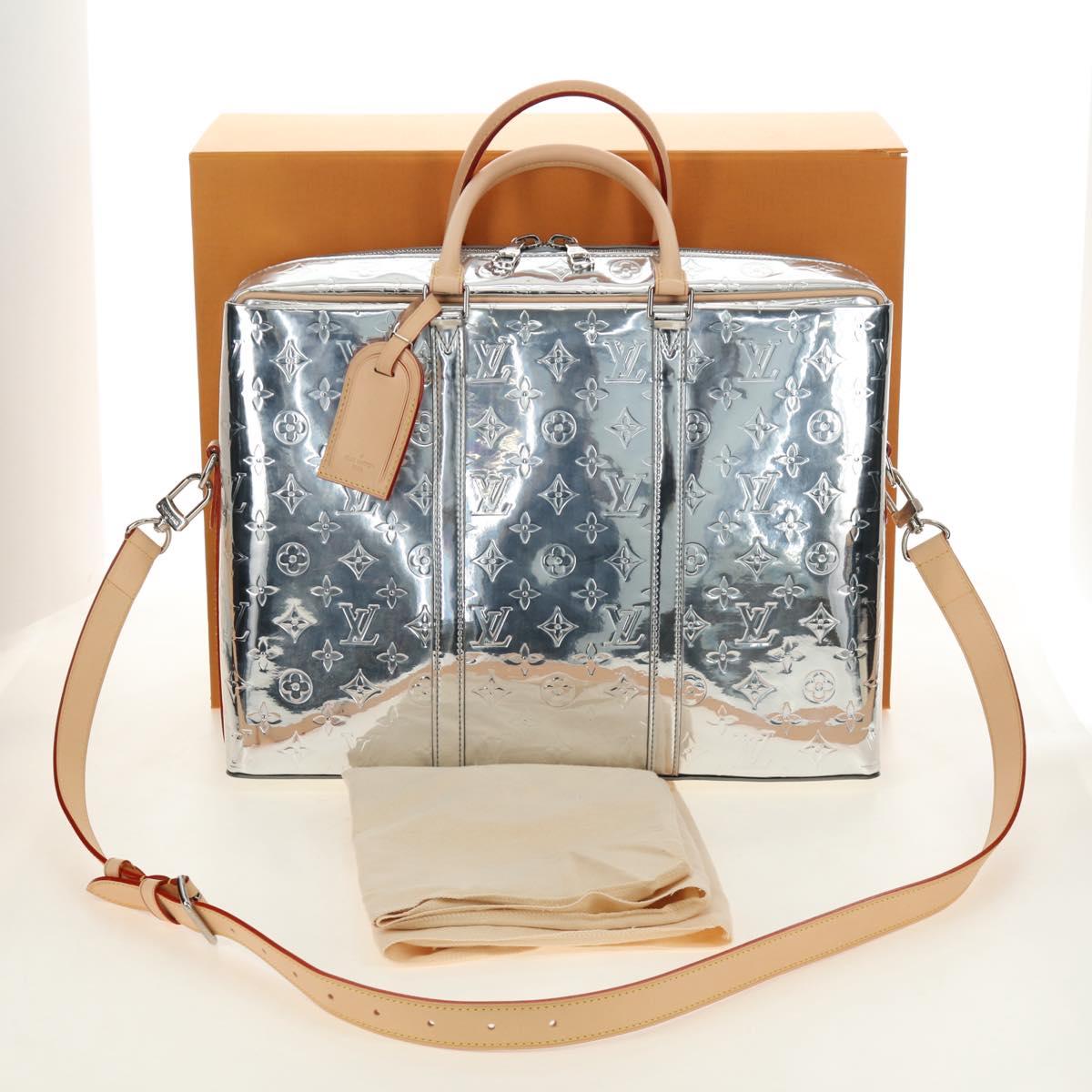 LOUIS VUITTON Monogram mirror Neo PDV Bag 2way Silver M58755 LV Auth 189765SM