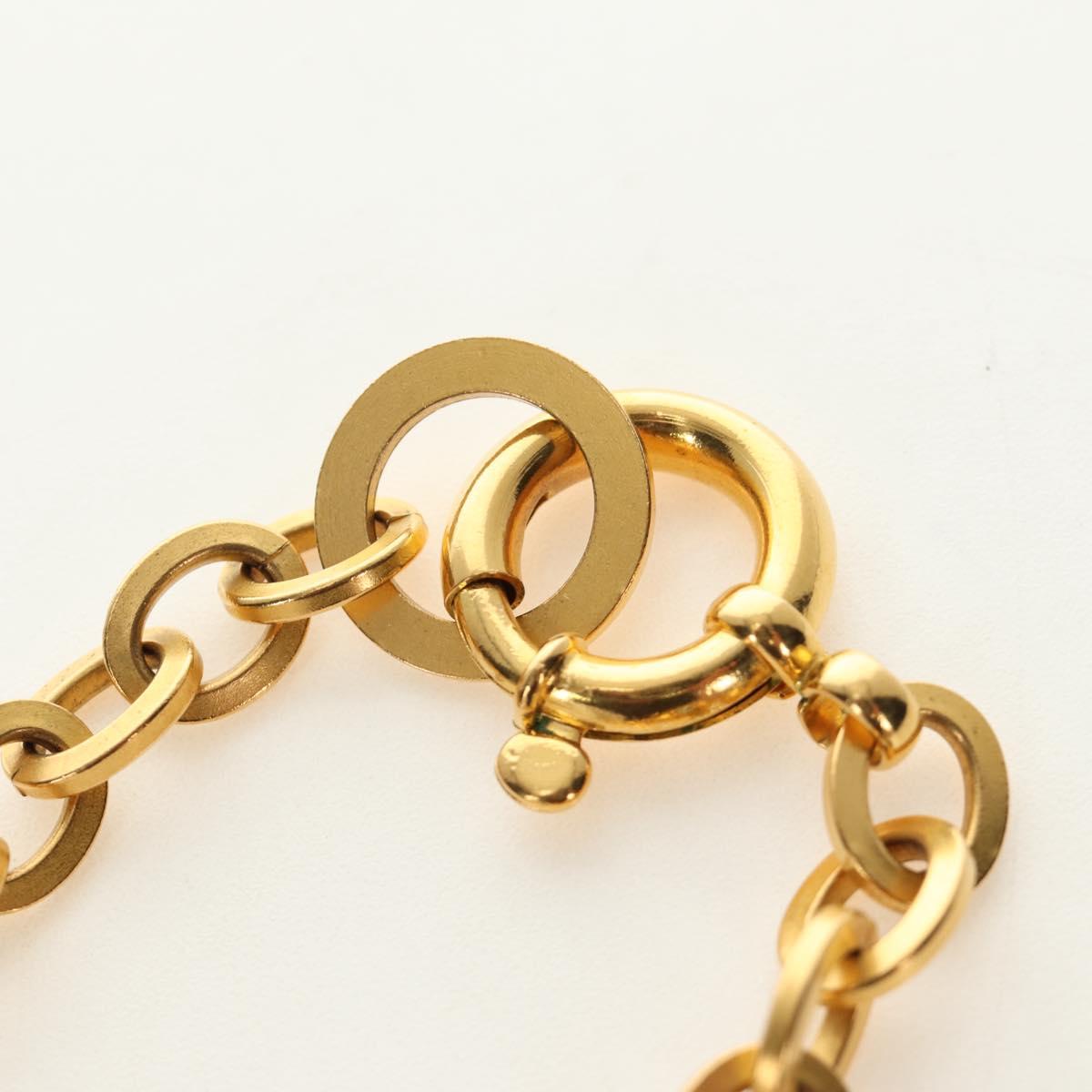 CHANEL Necklace metal Gold Tone CC Auth 189769SM