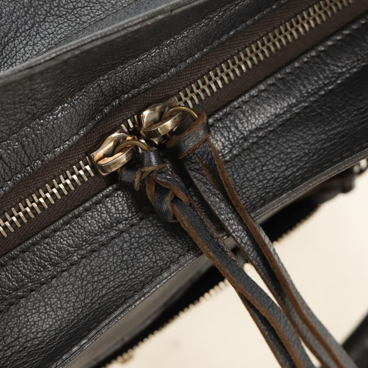 BALENCIAGA Classic Vero Hand Bag Leather Gray 235216 Auth 189775SM