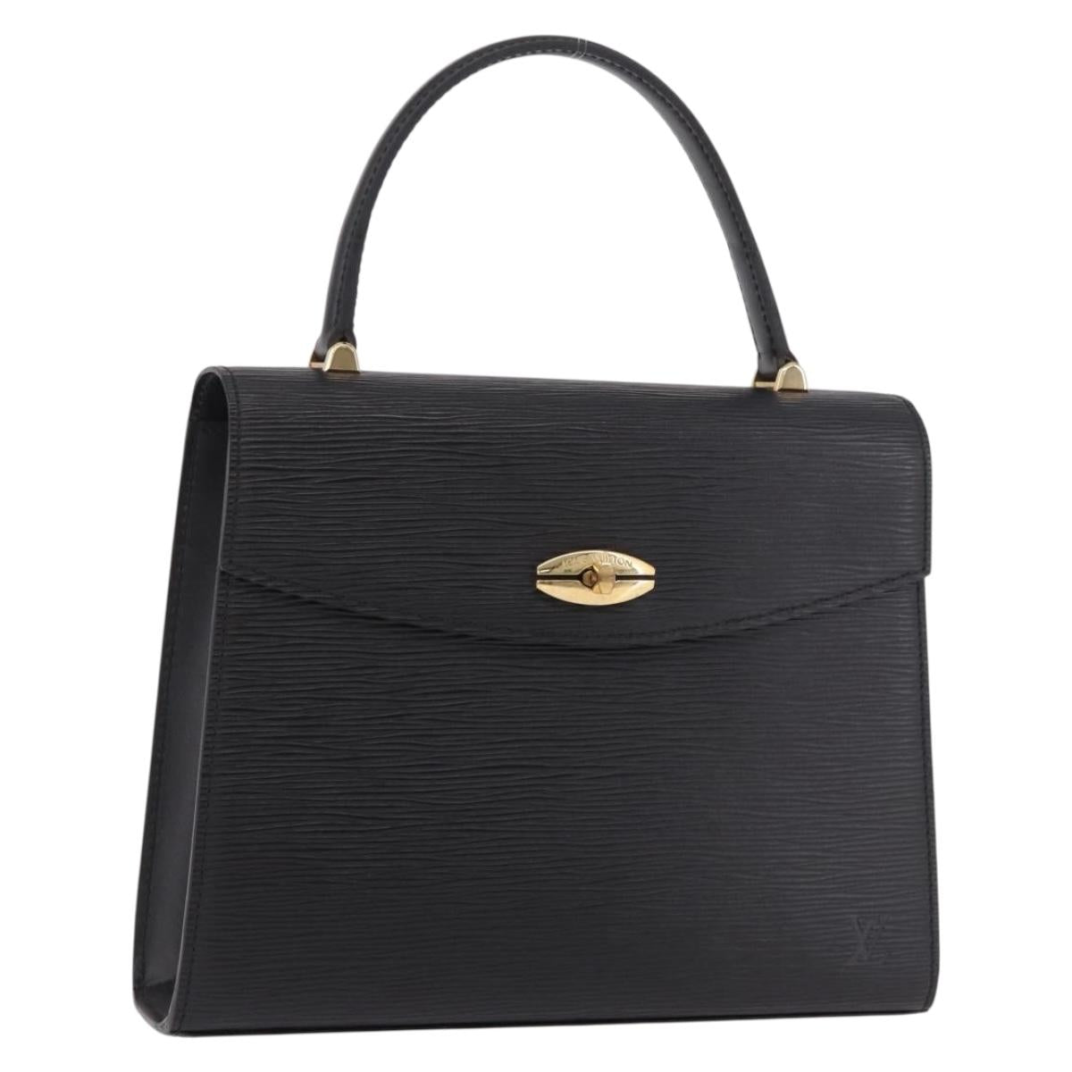LOUIS VUITTON Epi Malesherbes Hand Bag Black M52372 LV Auth 189778A
