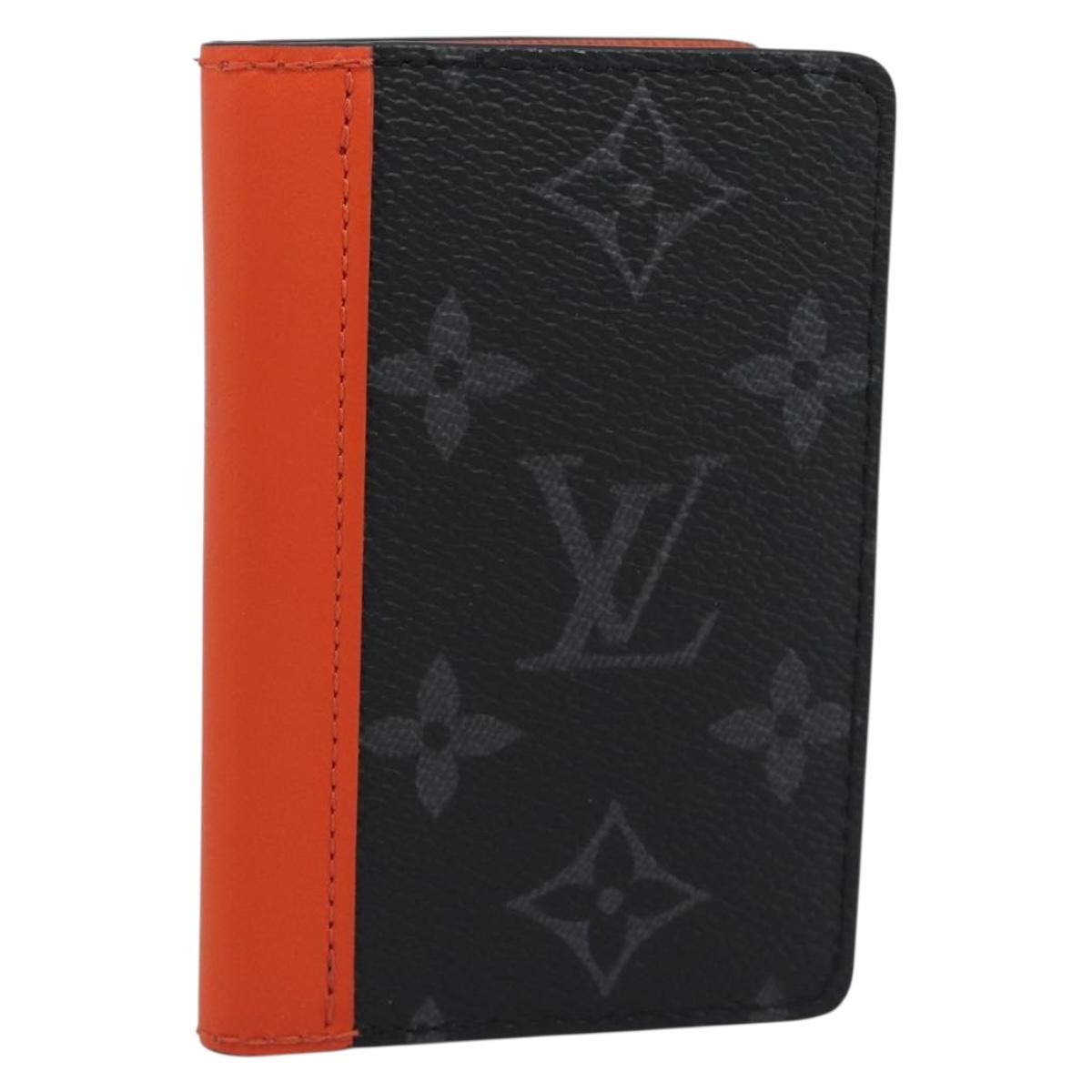 LOUIS VUITTON Monogram Eclipse Organizer De Poch Card Case M61696 Auth 189780M