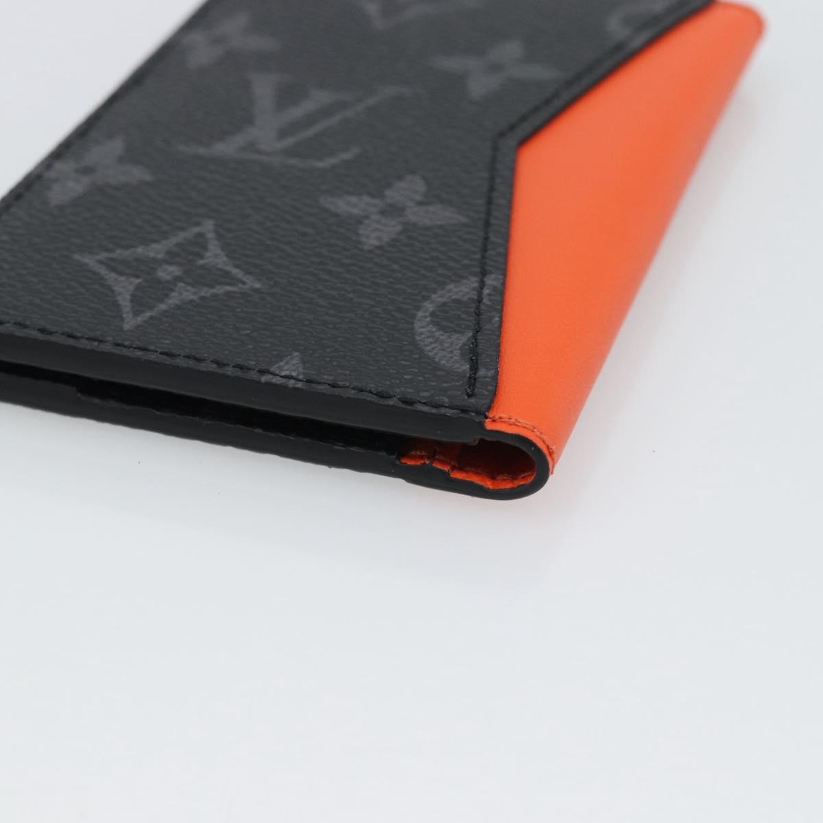 LOUIS VUITTON Monogram Eclipse Organizer De Poch Card Case M61696 Auth 189780M