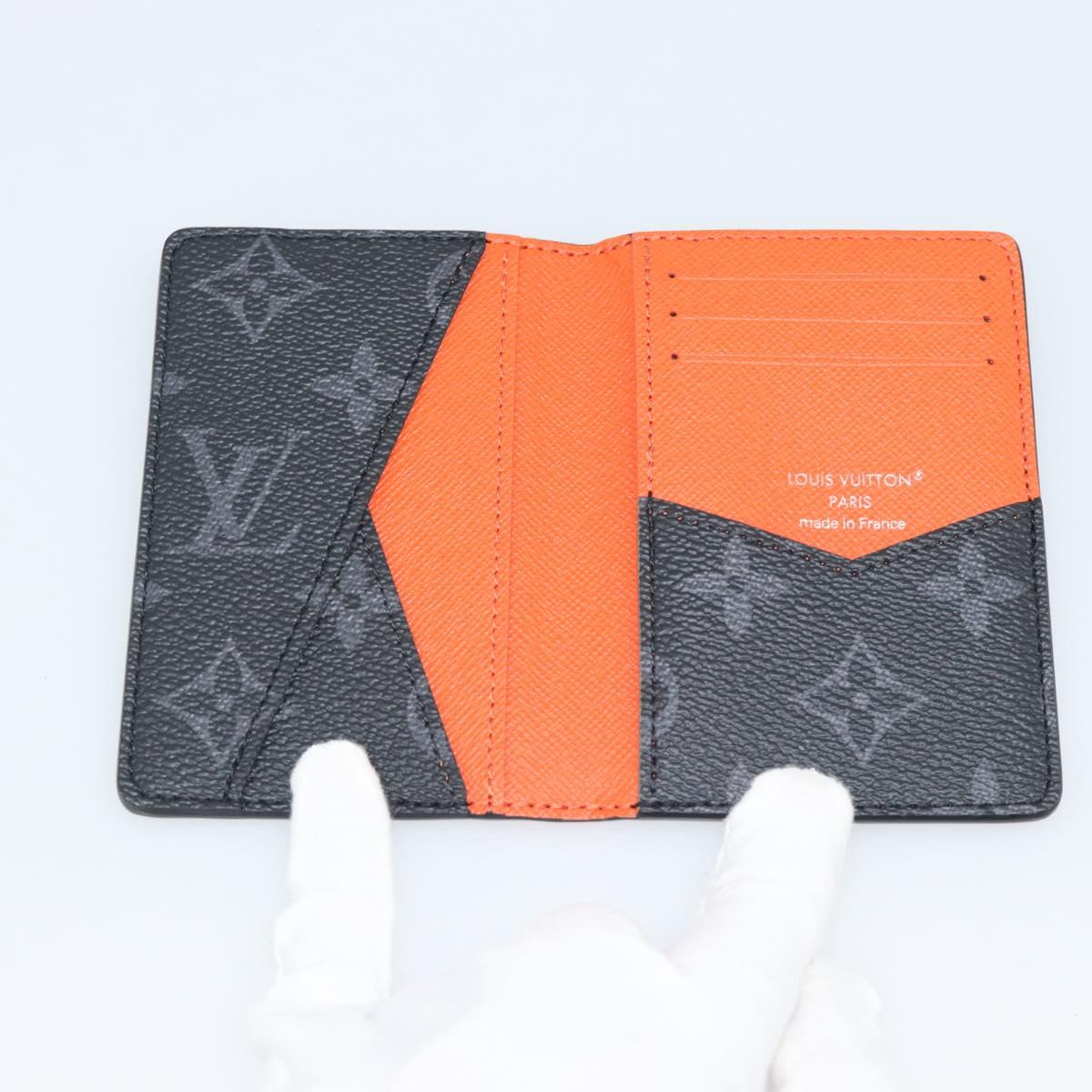 LOUIS VUITTON Monogram Eclipse Organizer De Poch Card Case M61696 Auth 189780M