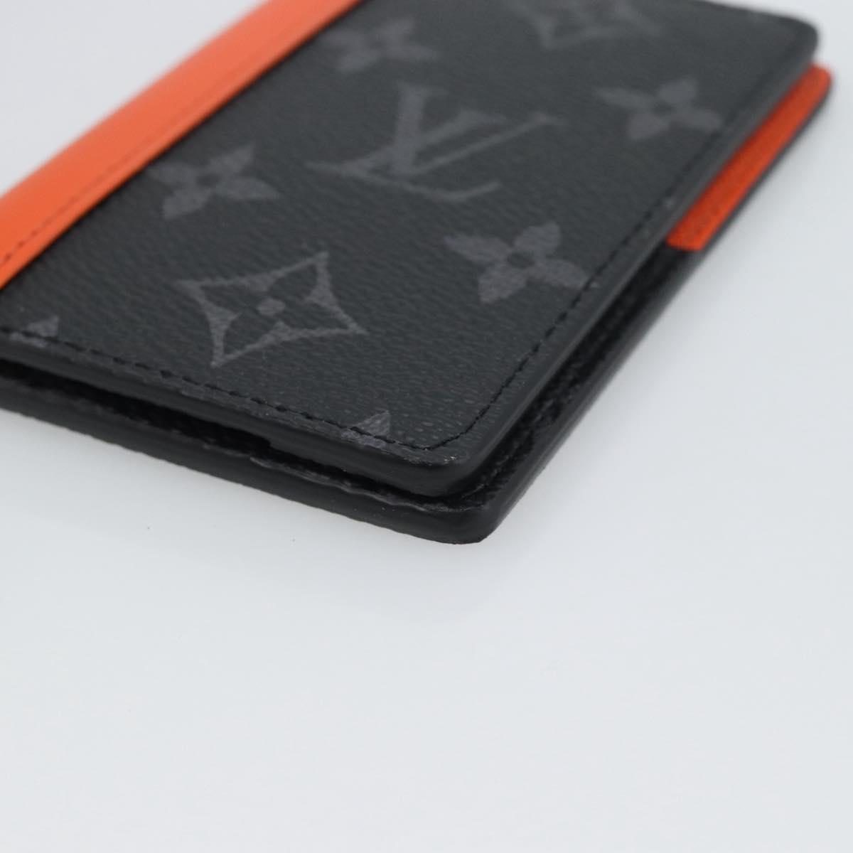 LOUIS VUITTON Monogram Eclipse Organizer De Poch Card Case M61696 Auth 189780M