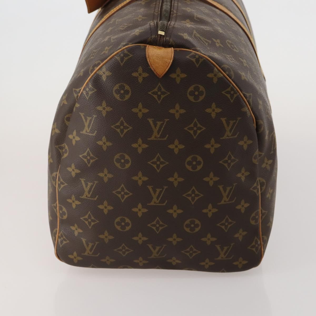 LOUIS VUITTON Monogram Keepall 55 Boston Bag M41424 LV Auth 189785A