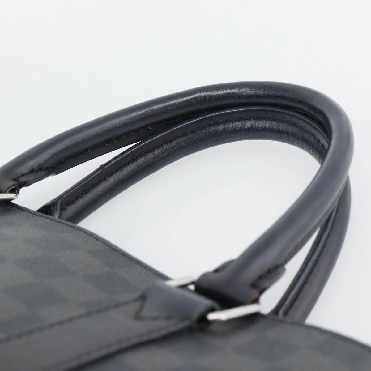 LOUIS VUITTON Damier Graphite Anton Briefcase N40024 LV Auth 189790V