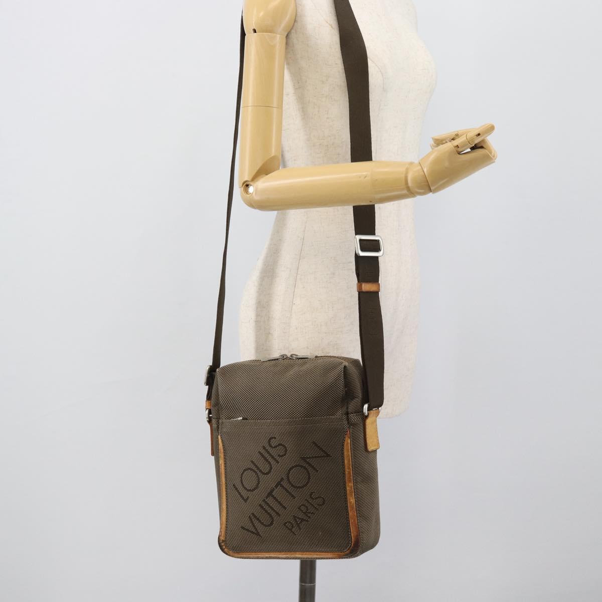 LOUIS VUITTON Damier Geant Sitadan NM Bag Brown Tail M93224 LV Auth 189791