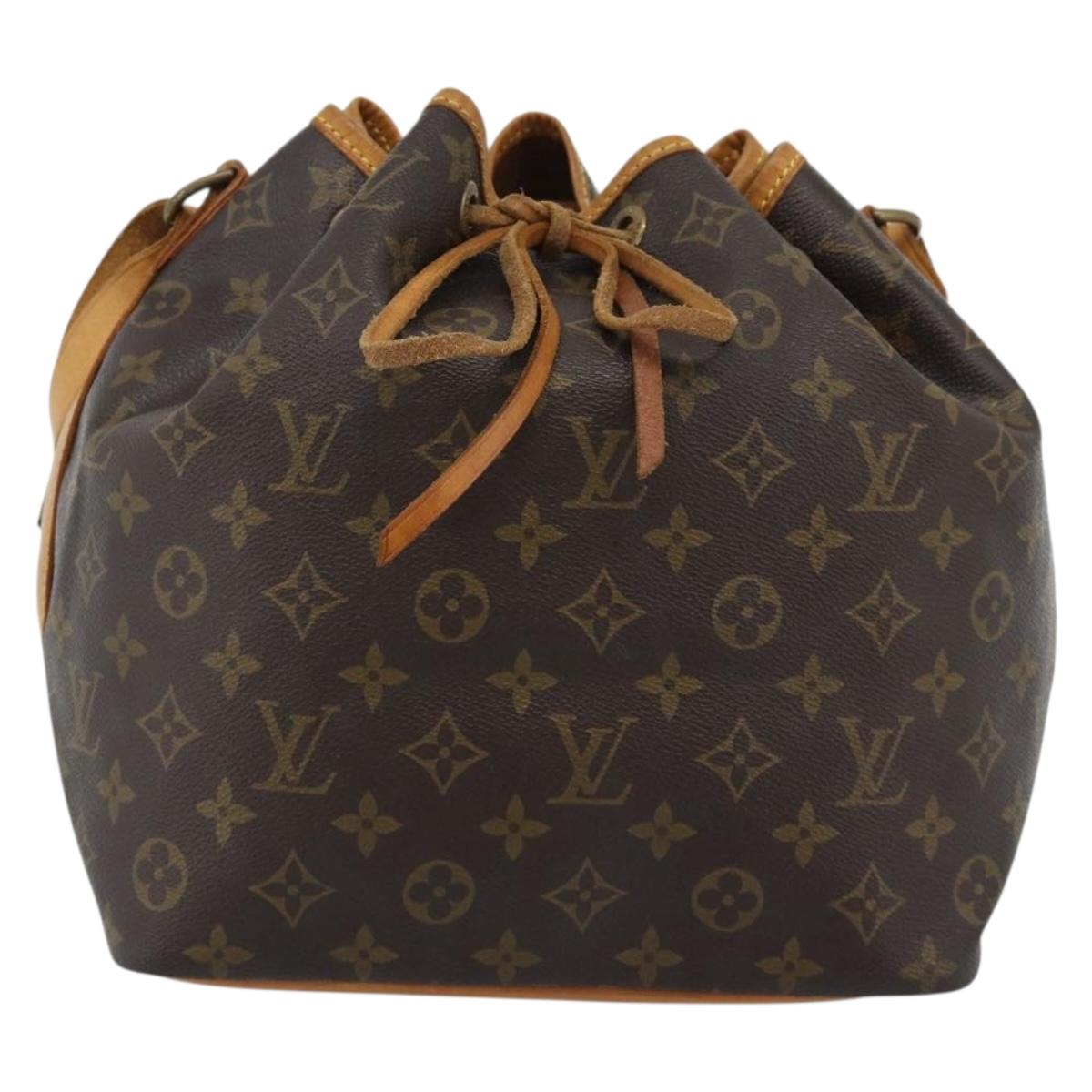 LOUIS VUITTON Monogram Petit Noe Shoulder Bag M42226 LV Auth 189793A